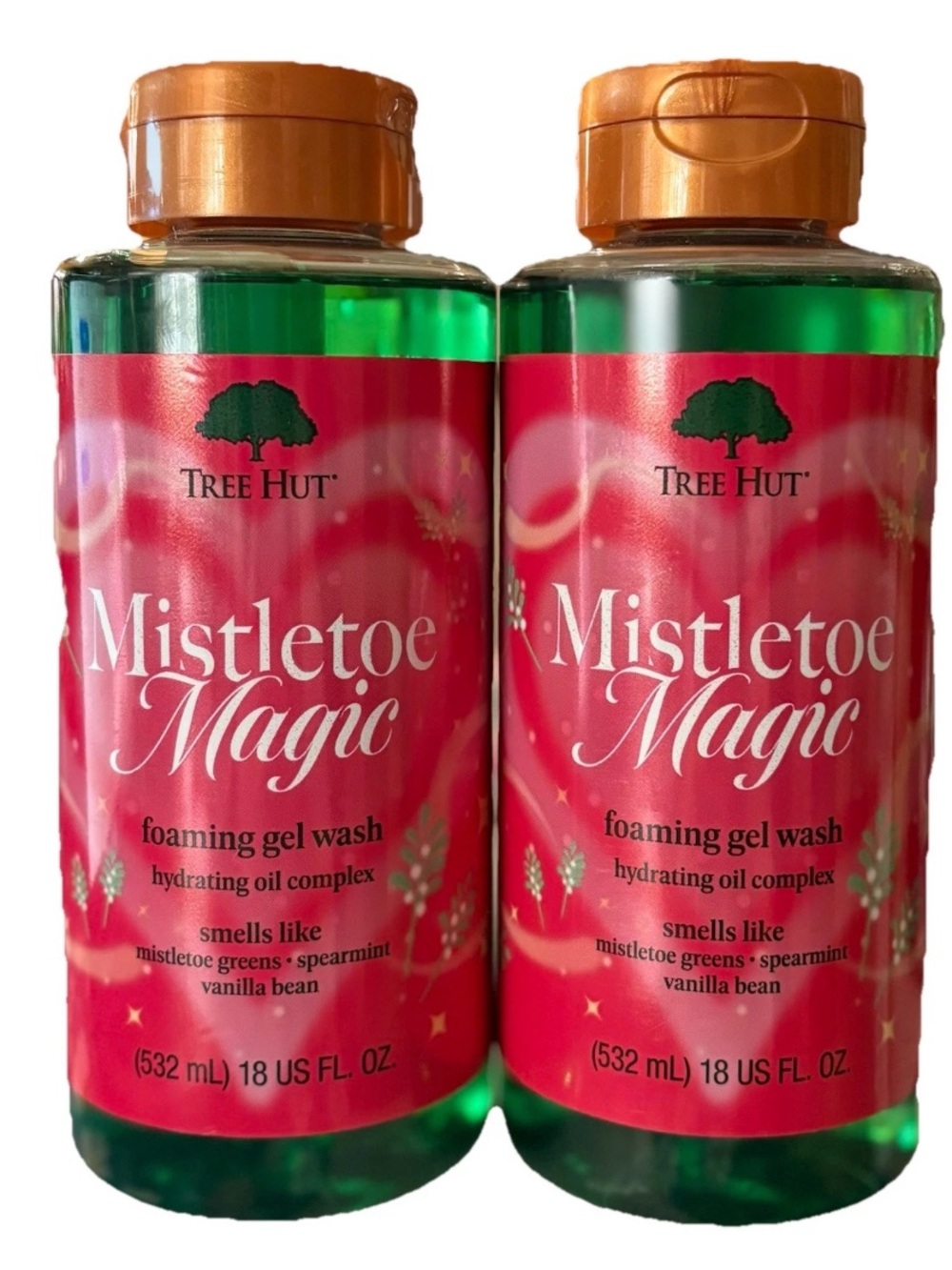 Tree Hut Mistletoe Magic Foaming Gel Wash 2-Pack 18 fl oz